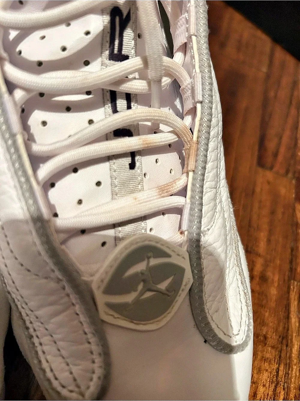 Jordan Pro Strong White & Gray Sneakers US 8 Like New